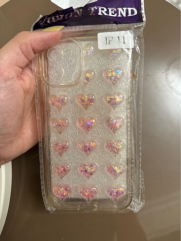 Kalpli Simli iPhone 11 Uyumlu Pembe Kılıf