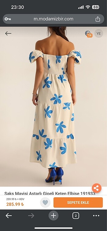 Keten Elbise - Görsel 3