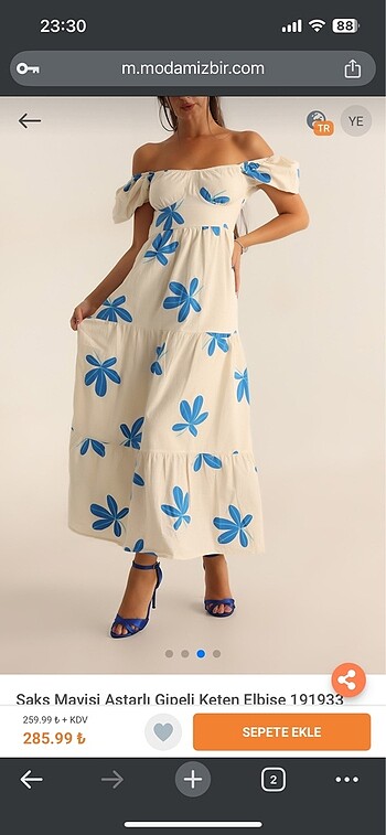 Keten Elbise - Görsel 4