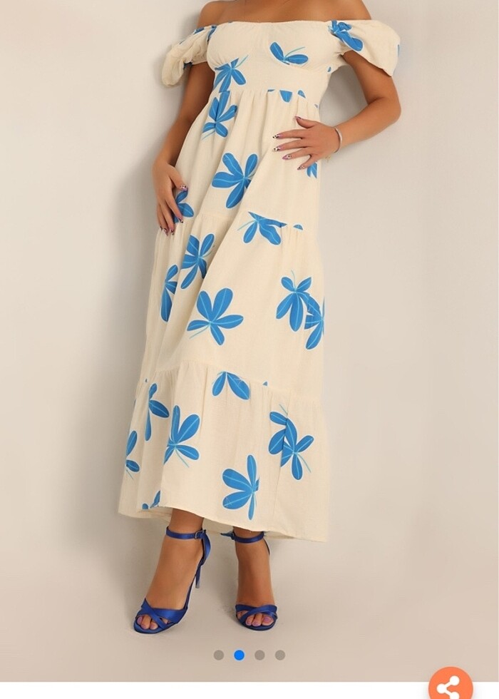 Keten Elbise - Görsel 2