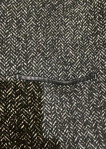 Kapüşonlu gri desenli kaban xl - Görsel 6