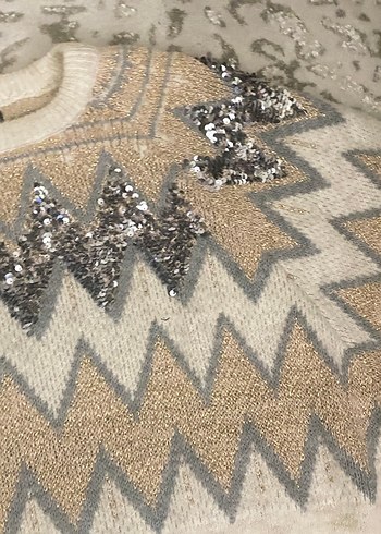 Payetli zara kazak - Görsel 2