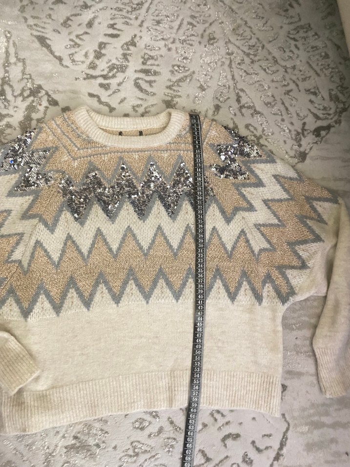 Payetli zara kazak - Görsel 5