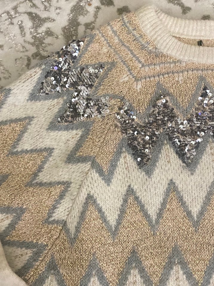 Payetli zara kazak - Görsel 3