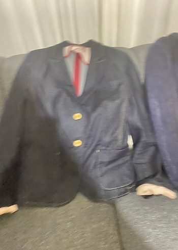 Düğmeli Lacivert Denim Ceketler 42-44 - Görsel 2