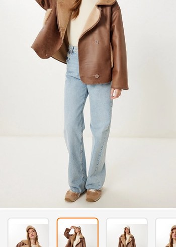 kürk peluş mont yağmurluk - Görsel 2