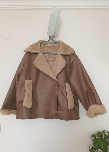 kürk peluş mont yağmurluk - Görsel 3