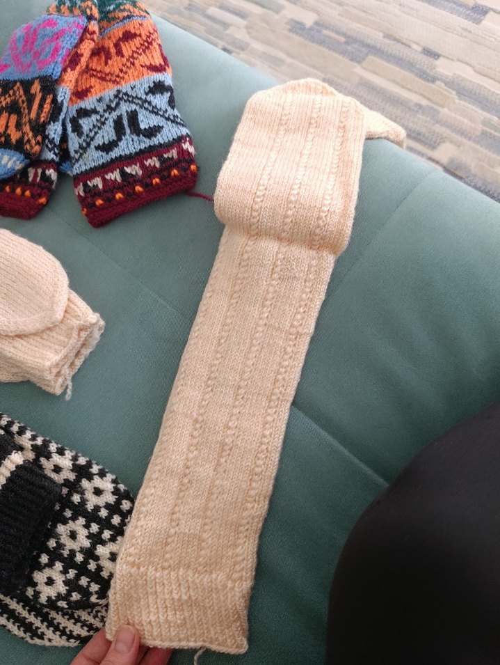 Renkli El Örgüsü Çoraplar çeyiz seti patik - Görsel 5