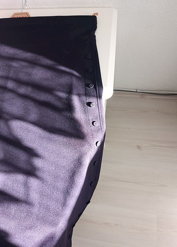 Mor Drapeli uzun  Eteği - Görsel 3