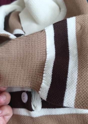 çizgili triko kazak - Görsel 4