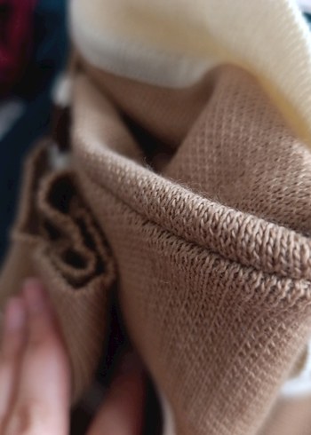 çizgili triko kazak - Görsel 5