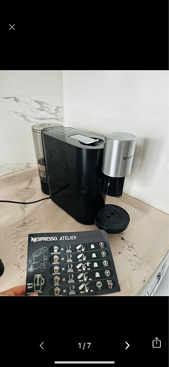 Nespresso atalier kahve makinesi