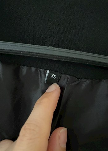 36 Beden Düğmeli Siyah Kadın Yelek