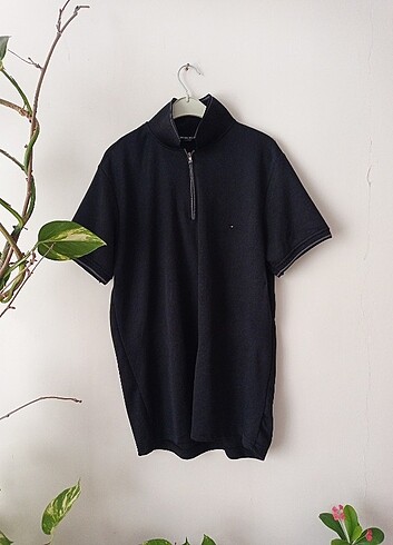 l Beden siyah Renk Polo yaka t-shirt