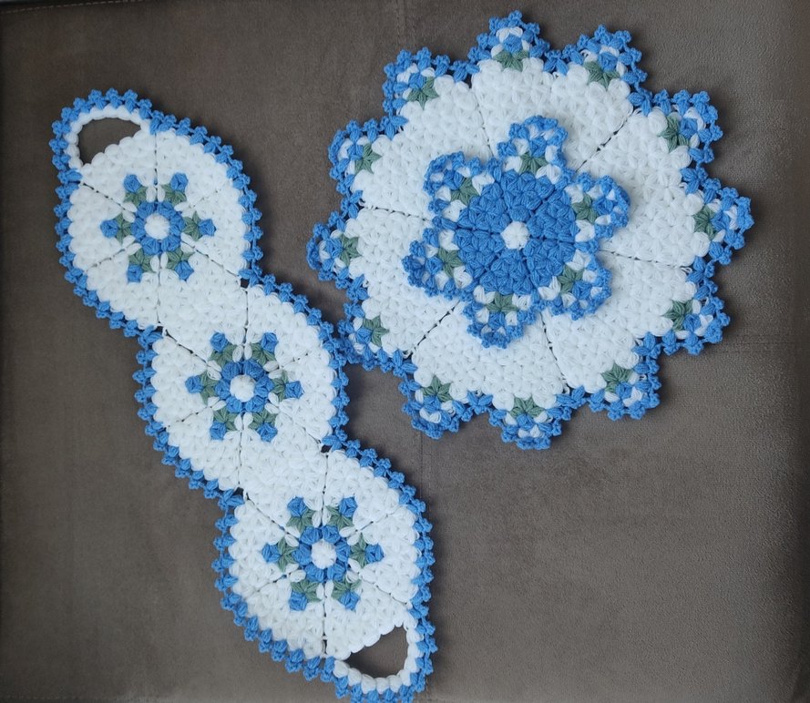 Mavi Beyaz lif seti - Görsel 2