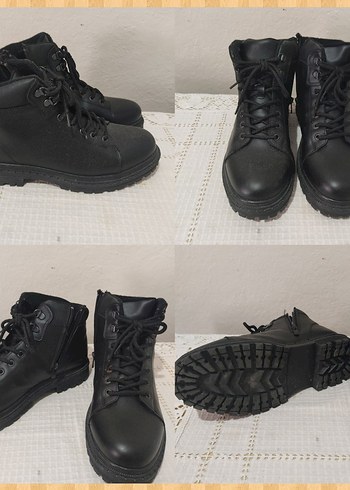 Siyah Erkek Günlük Street Style Bot - Görsel 2