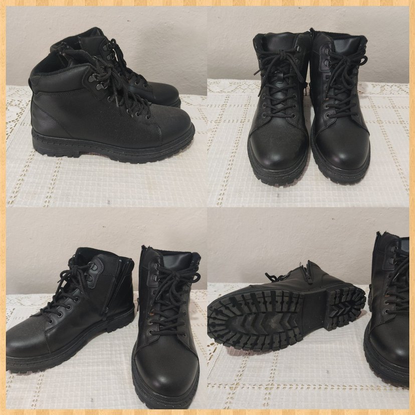 Siyah Erkek Günlük Street Style Bot - Görsel 2