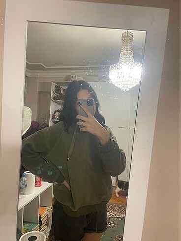 HAKİ KADİFE SWEAT