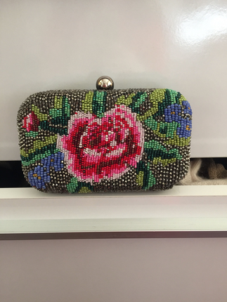 Accesories işlemeli çanta