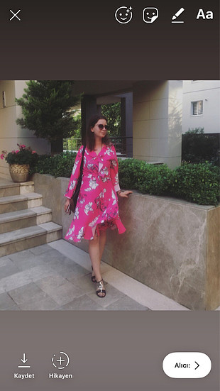 Zara Çiçekli elbise
