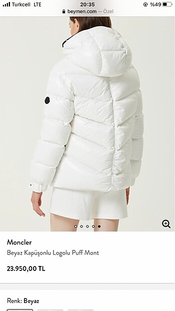 Moncler şişme mont