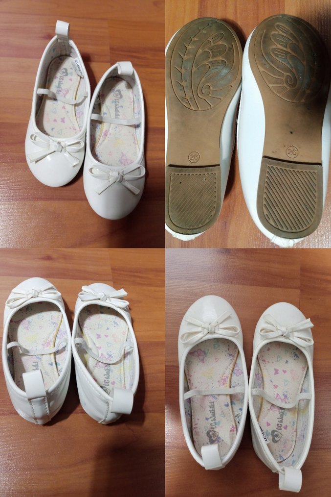 Kız Çocuk Beyaz Fiyonklu Babet - Görsel 2