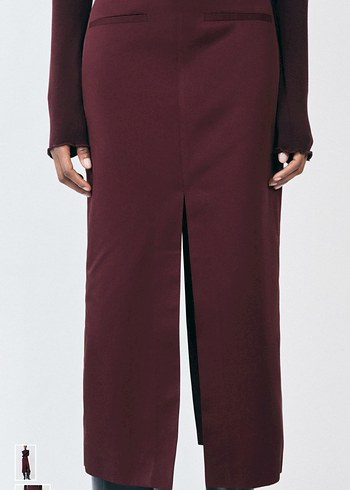 s Beden Zara Bordo kalem Etek
