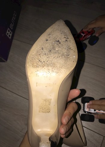 Diğer Bej Stiletto Topuklu Kadın Ayakkabı