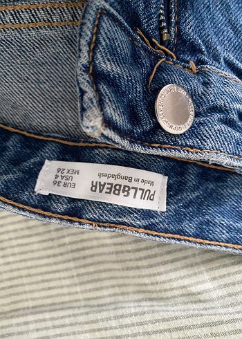 pull and bear uzun paçalı kot pantolon - Görsel 2