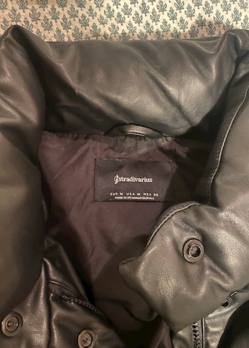 siyah stradivarius deri mont - Görsel 2