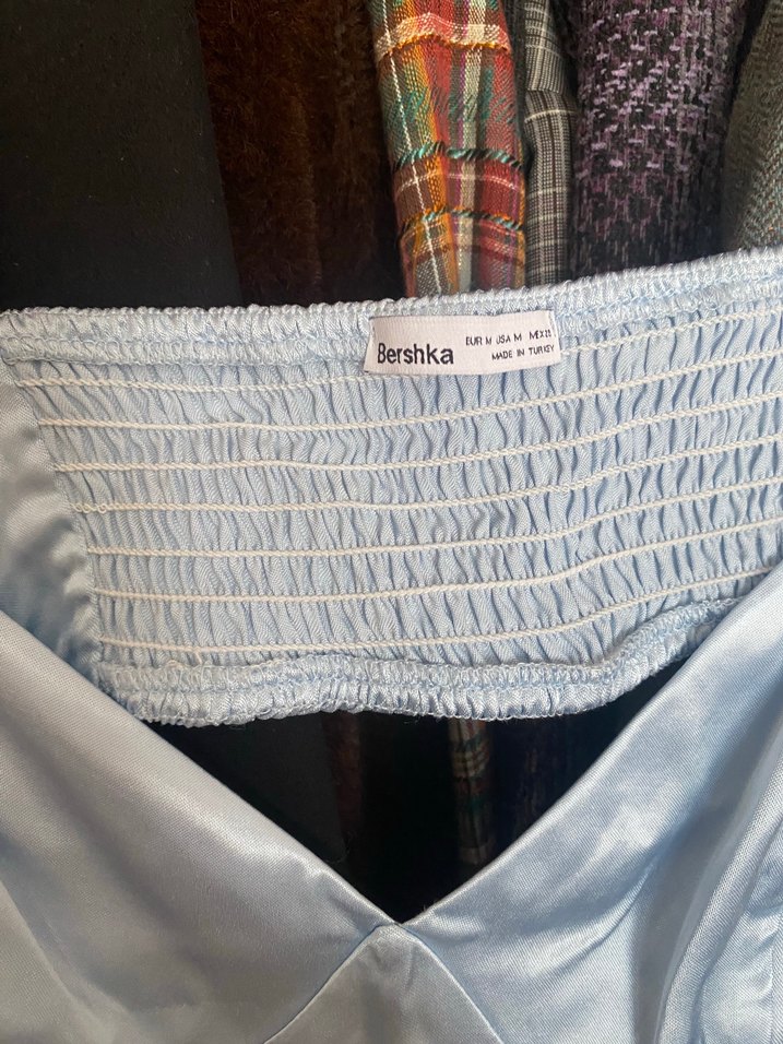 uzun saten elbise - Görsel 2