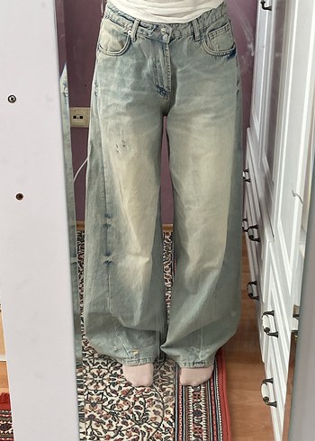 Diğer Bol Kesim Denim Pantolon