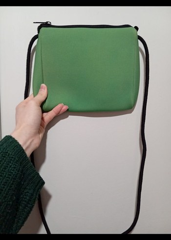 Yeşil Fermuarlı Kadın Çapraz Çanta - Görsel 2