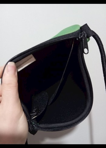 Yeşil Fermuarlı Kadın Çapraz Çanta - Görsel 3