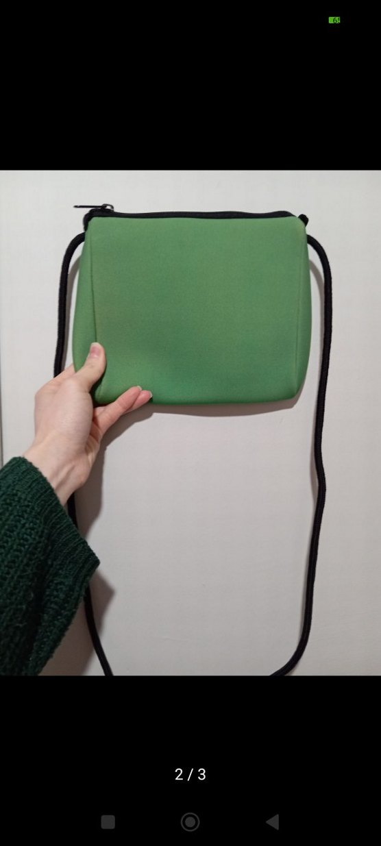 Yeşil Fermuarlı Kadın Çapraz Çanta - Görsel 2