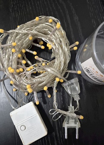 Sarı Renkli Dekoratif LED Işık Zinciri 5 metre - Görsel 2