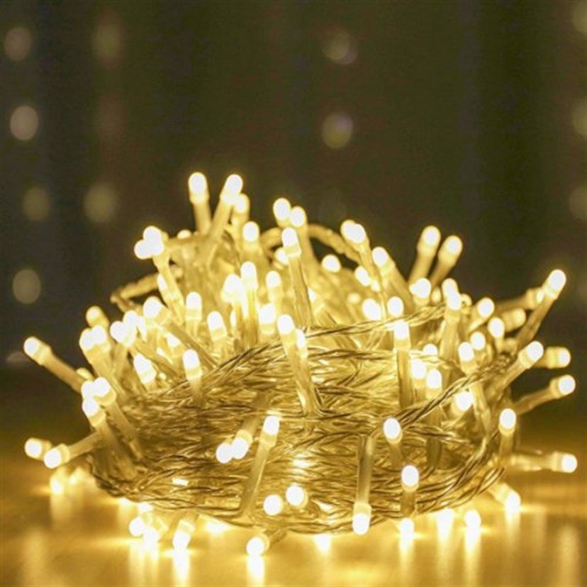 Sarı Renkli Dekoratif LED Işık Zinciri 5 metre - Görsel 3