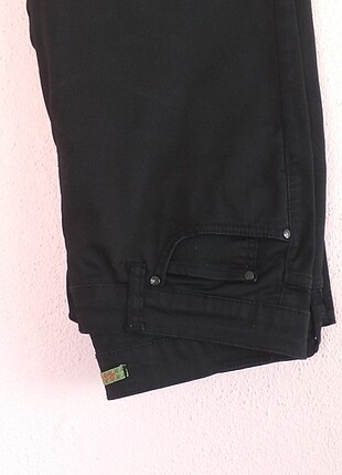 Siyah koton pantalon