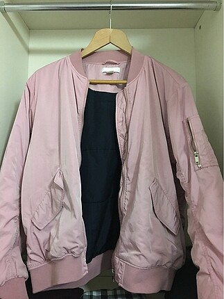 pembe bomber ceket