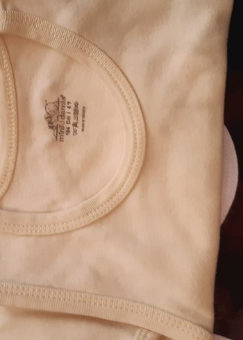 Beyaz Uzun Kollu Pamuklu Bebek Body - Görsel 5