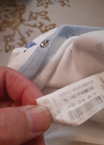 Beyaz Uzun Kollu Pamuklu Bebek Body - Görsel 7