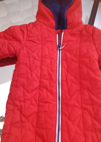 Kırmızı Fermuarlı Bebek Kar Tulumu - Görsel 2