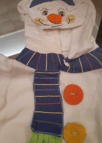 Renkli Baskılı Beyaz Bebek Tulumu - Görsel 2