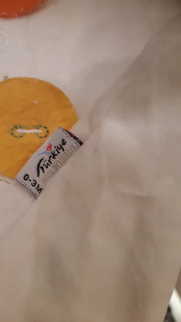 Renkli Baskılı Beyaz Bebek Tulumu - Görsel 3