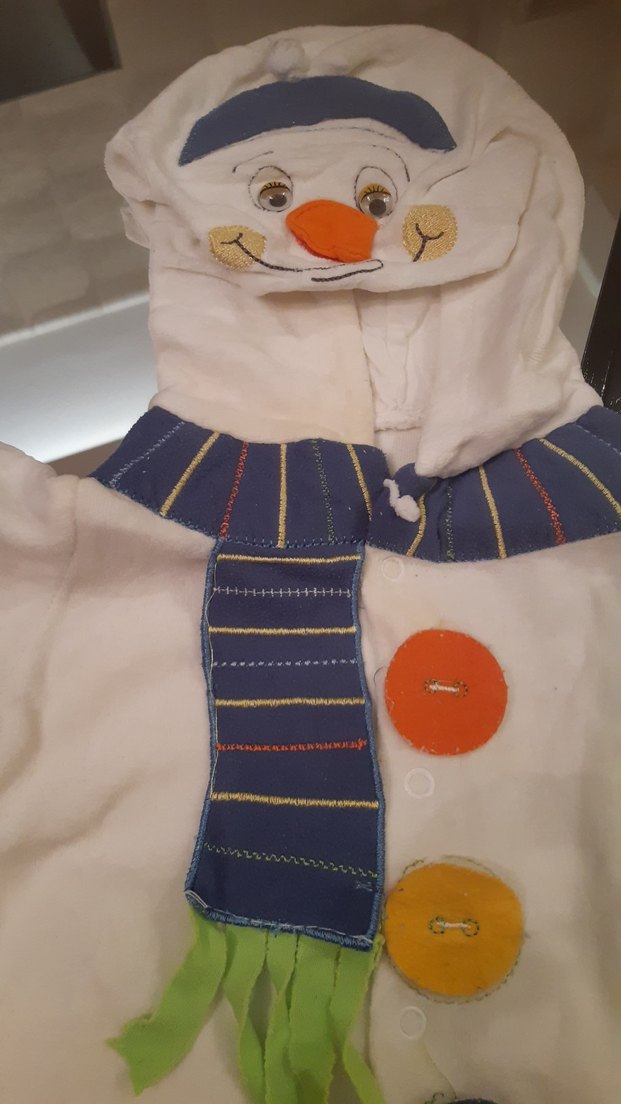 Renkli Baskılı Beyaz Bebek Tulumu - Görsel 2