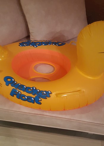 Sarı Ördek Desenli Şişme Çocuk Can Simidi - Görsel 2