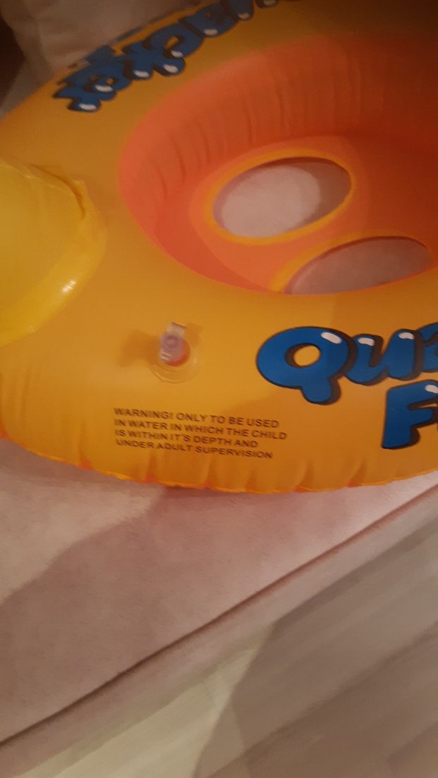 Sarı Ördek Desenli Şişme Çocuk Can Simidi - Görsel 3