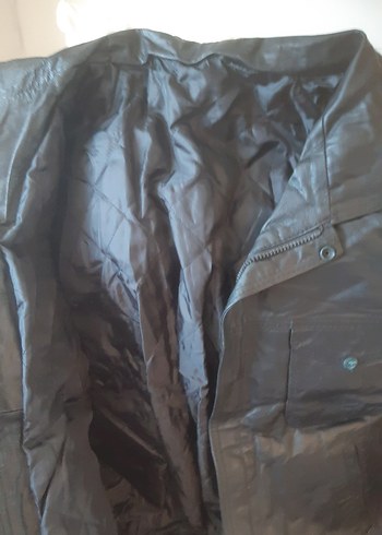 Erkek Siyah Deri   Ceket - Görsel 6