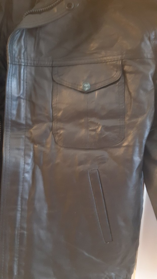 Erkek Siyah Deri   Ceket - Görsel 3