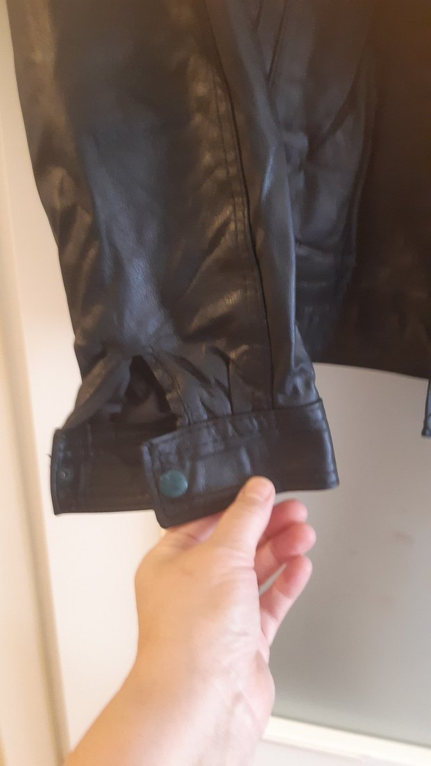 Erkek Siyah Deri   Ceket - Görsel 4